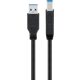 Goobay 93655 USB kábel USB 3.2 Gen 1 (3.1 Gen 1) 1,8 M USB A USB B Fekete