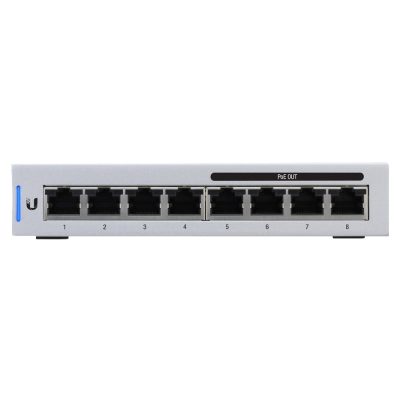 Ubiquiti UniFi US-8-60W Vezérelt L2 Gigabit Ethernet (10/100/1000) Ethernet-áramellátás (PoE) támogatása Szürke