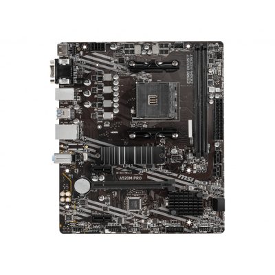 MSI A520M PRO alaplap AMD A520 AM4 foglalat Micro ATX