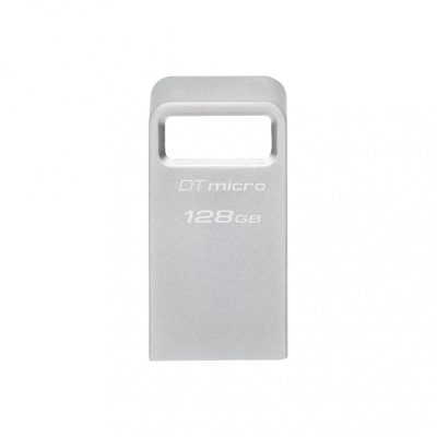 Kingston Technology DataTraveler Micro USB flash meghajtó 128 GB USB A típus 3.2 Gen 1 (3.1 Gen 1) Ezüst