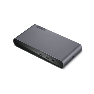 Lenovo 40B30090EU dokkoló állomás és port replikátor 2 x USB 3.2 Gen 2 (3.1 Gen 2) Type-C Szürke