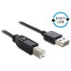 DeLOCK 3m USB 2.0 A - B m/m USB kábel USB A USB B Fekete