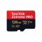 Sandisk 128GB microSDXC Extreme Pro Class 10 UHS-I A2 C10 V30 + adapterrel