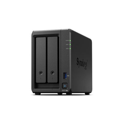 SYNOLOGY NAS 2 fiókos AMD Ryzen R1600 2x2,6GHz, 16GB DDR4 RAM, 2x1000Mbit, 1xUSB3.2Gen1 - DS723+16G