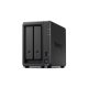 SYNOLOGY NAS 2 fiókos AMD Ryzen R1600 2x2,6GHz, 16GB DDR4 RAM, 2x1000Mbit, 1xUSB3.2Gen1 - DS723+16G