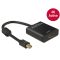 DeLOCK 62611 video átalakító kábel 0,2 M Mini DisplayPort HDMI A-típus (Standard) Fekete