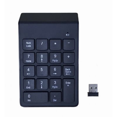 Gembird KPD-W-02 numerikus billentyűzet Laptop/PC Bluetooth Fekete