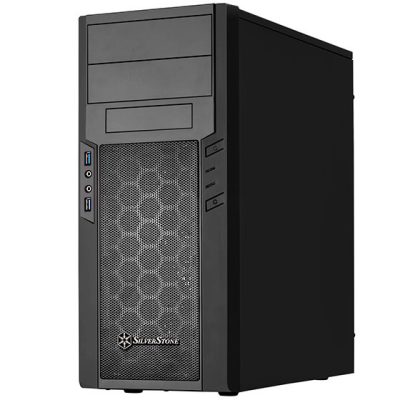 Silverstone PS13 Mini Tower Fekete