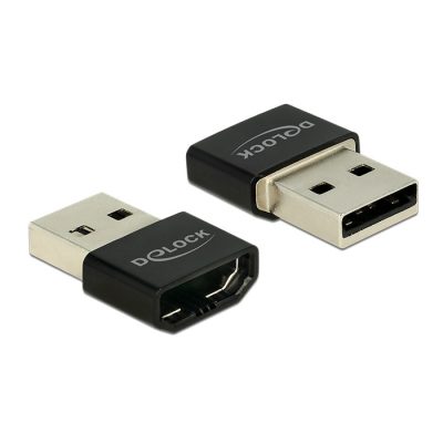 DeLOCK HDMI/USB-A video digitalizáló adapter Fekete, Ezüst