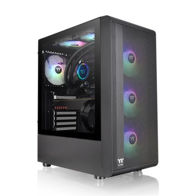 Thermaltake S200 TG ARGB Midi Tower Fekete