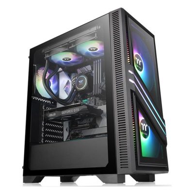 Thermaltake Versa T35 TG RGB Midi Tower Fekete