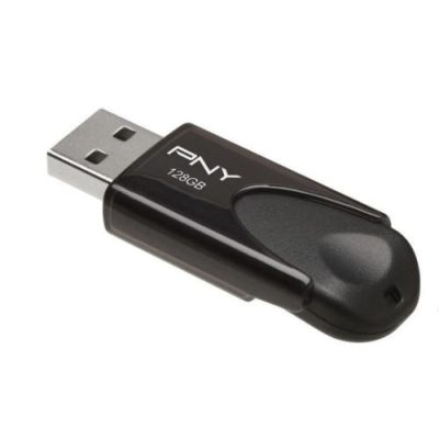 PNY Attaché 4 2.0 128GB USB flash meghajtó USB A típus Fekete