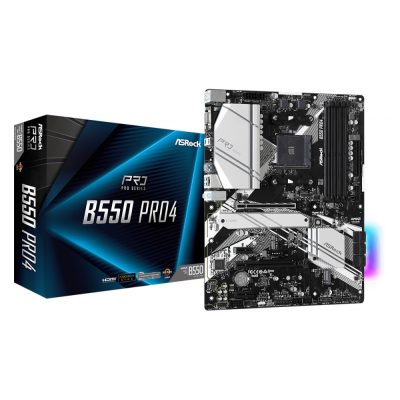 Asrock B550 Pro4 AMD B550 AM4 foglalat ATX