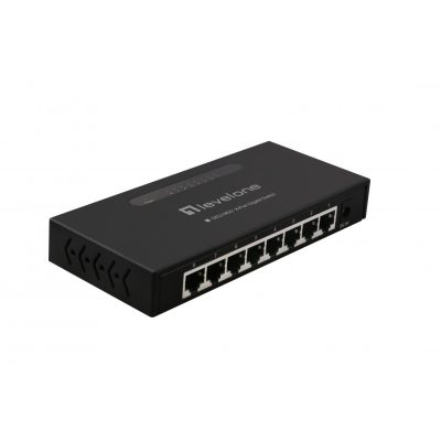 LevelOne GEU-0822 hálózati kapcsoló Beállítást nem igénylő (unmanaged) Gigabit Ethernet (10/100/1000) Fekete