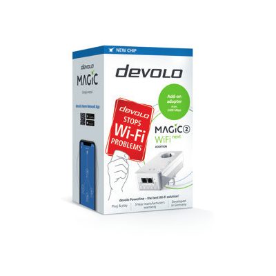 Devolo Magic 2 Wifi next Single 1200 Mbit/s Ethernet/LAN csatlakozás Wi-Fi Fehér 1 dB