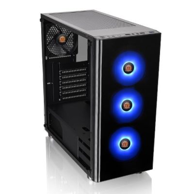 Thermaltake V200 TG RGB Midi Tower Fekete