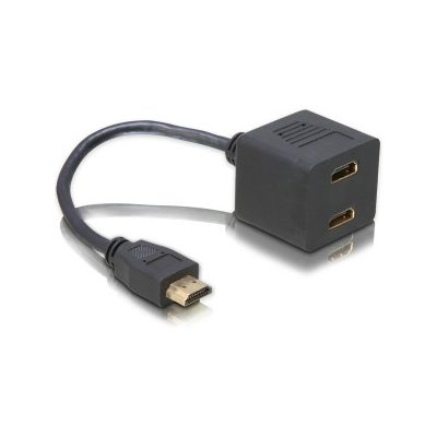 DeLOCK Adapter HDMI male to 2x HDMI female HDMI kábel 0,2 M HDMI A-típus (Standard) 2 x HDMI