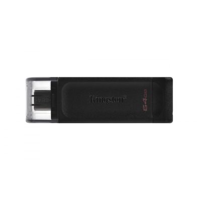 Kingston Technology DataTraveler 70 USB flash meghajtó 64 GB USB C-típus 3.2 Gen 1 (3.1 Gen 1) Fekete