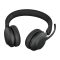 Jabra Evolve2 65, UC Stereo Headset Vezeték nélküli Fejpánt Iroda/telefonos ügyfélközpont USB C-típus Bluetooth Fekete