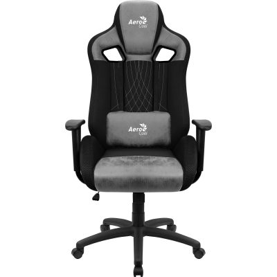 Aerocool EARL AeroSuede Univerzális gamer szék Fekete, Szürke