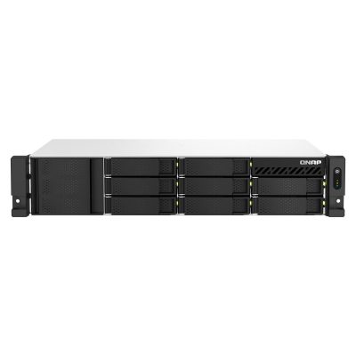 QNAP TS-864EU-RP-8G tárolószerver NAS Rack (2U) Ethernet/LAN csatlakozás Fekete