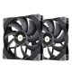 Thermaltake TOUGHFAN 14 Számítógép ház Ventilátor 14 cm Fekete 2 dB