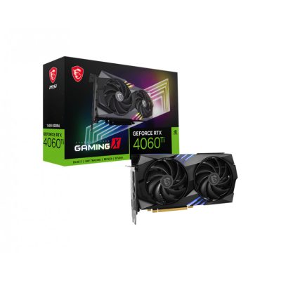 MSI GEFORCE RTX 4060 TI GAMING X 16G videókártya NVIDIA 16 GB GDDR6