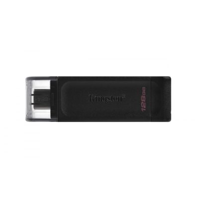 Kingston Technology DataTraveler 70 USB flash meghajtó 128 GB USB C-típus 3.2 Gen 1 (3.1 Gen 1) Fekete
