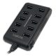 LogiLink USB 2.0 10-Port Hub with On/Off Switch 480 Mbit/s