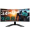 GIGABYTE GS34WQC EK számítógép monitor 86,4 cm (34") 3440 x 1440 pixelek Wide Quad HD LCD Fekete