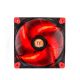 Thermaltake Luna 12 LED Re Számítógép ház Ventilátor 12 cm Fekete, Vörös, Átlátszó