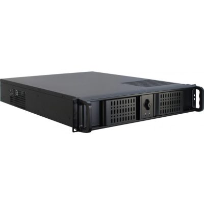 Inter-Tech IPC 2U-2098-SL Rack Fekete