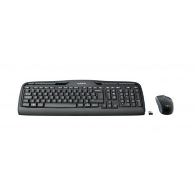 Logitech Wireless Combo MK330 billentyűzet Egér mellékelve USB QWERTZ Német Fekete