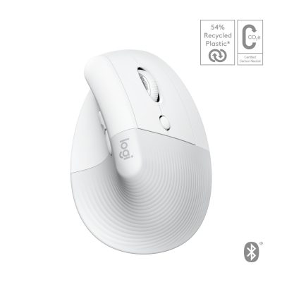 Logitech Lift for Mac egér Jobbkezes RF vezeték nélküli + Bluetooth Optikai 4000 DPI