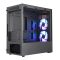 Cooler Master MasterBox MB320L ARGB Mini Tower Fekete