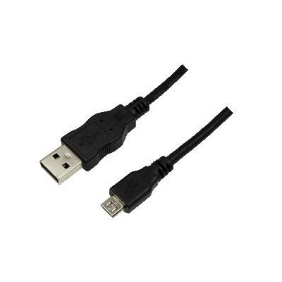 LogiLink 1m USB A-USB Micro B USB kábel USB 2.0 Micro-USB B Fekete