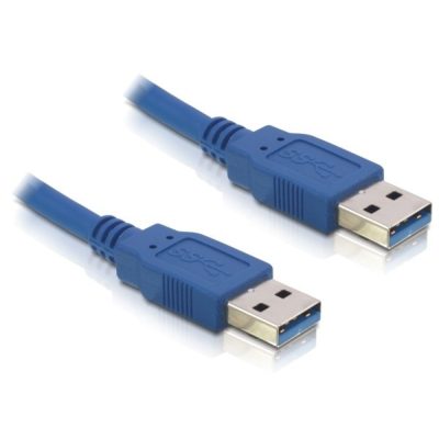 DeLOCK Cable USB 3.0-A male/male USB kábel 1,5 M USB A Kék