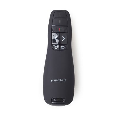 Gembird *Wireless presenter with laser pointer lézer mutató 660 nm 10 M Fekete