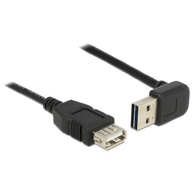 DeLOCK 2m, USB 2.0-A - USB 2.0-A USB kábel USB A Fekete
