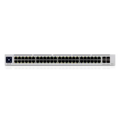 Ubiquiti UniFi Pro 48-Port PoE Vezérelt L2/L3 Gigabit Ethernet (10/100/1000) Ethernet-áramellátás (PoE) támogatása 1U Ezüst