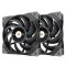 Thermaltake TOUGHFAN 12 Számítógép ház Ventilátor 12 cm Fekete 2 dB