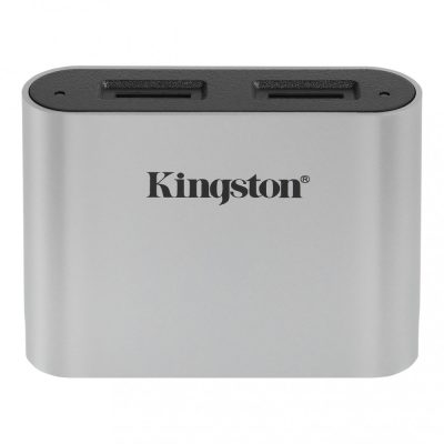 Kingston Technology Workflow microSD Reader kártyaolvasó USB 3.2 Gen 1 (3.1 Gen 1) Type-C Fekete, Ezüst