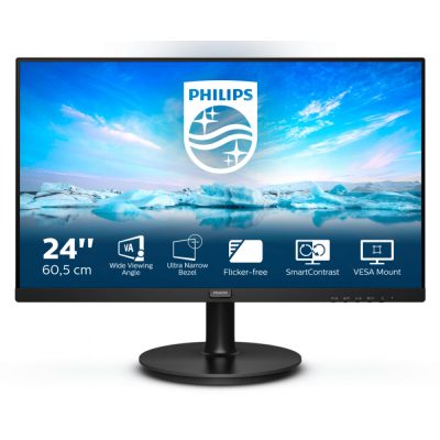 Philips V Line 241V8L/00 LED display 60,5 cm (23.8") 1920 x 1080 pixelek Full HD Fekete