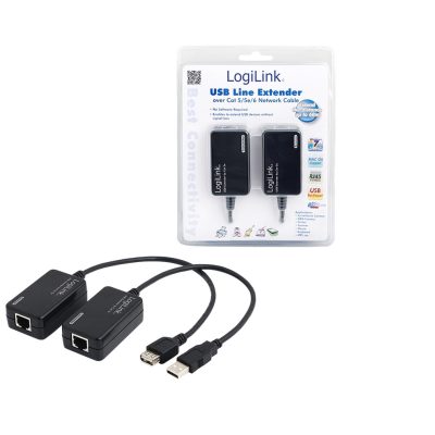 LogiLink Line Extender USB via CAT5/6 csatlakozókártya/illesztő