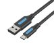 Vention COLBD USB kábel USB 2.0 0,5 M USB A Micro-USB B Fekete