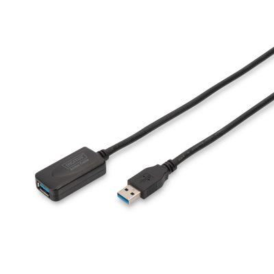 Digitus DA-73104 USB kábel 5 M USB 3.2 Gen 1 (3.1 Gen 1) USB A Fekete