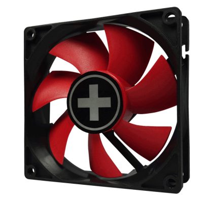 Xilence XPF92.R.PWM Számítógép ház Ventilátor 9,2 cm Fekete, Vörös