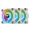 Thermaltake Riing Trio 12 RGB Radiator Fan White TT Premium Edition Univerzális Ventilátor 12 cm Fehér 3 dB