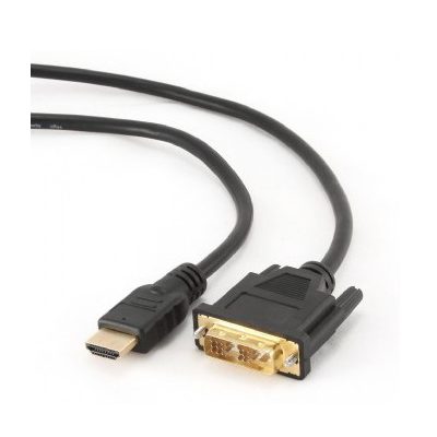 Gembird 1.8m, HDMI/DVI, M/M 1,8 M DVI-D Fekete