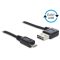 DeLOCK 0.5m, USB2.0-A/USB2.0 Micro-B USB kábel 0,5 M USB A Micro-USB B Fekete